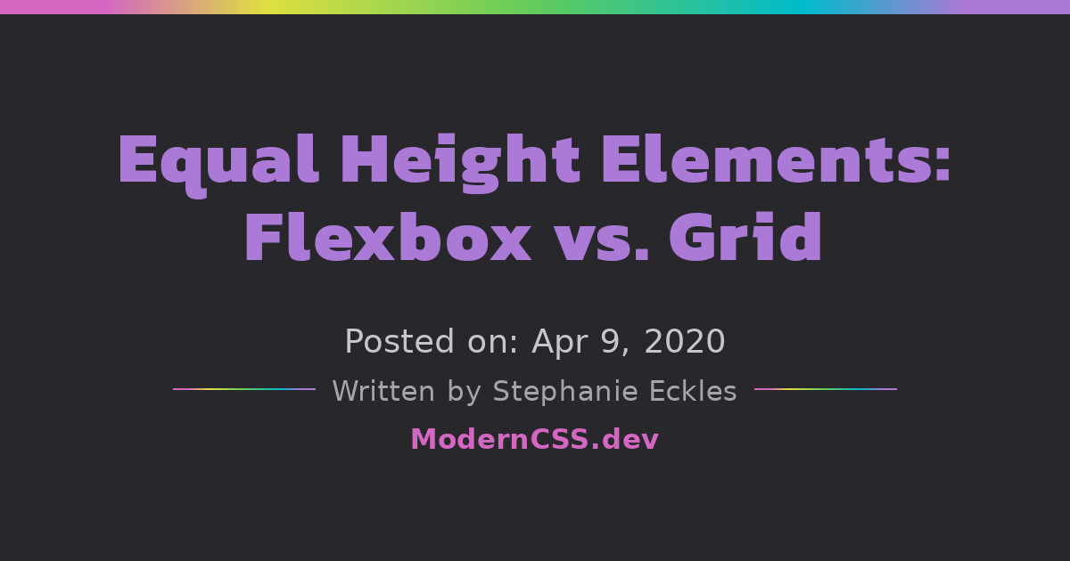 Equal Height Elements Flexbox vs. Grid Modern CSS Solutions